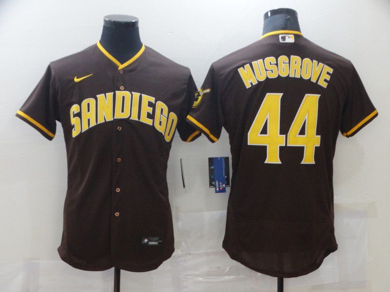 Men San Diego Padres 44 Musgrove brown Elite 2021 Nike MLB Jersey